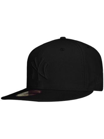 New Era Black On Black NY Yankees Cap MLB Cap New Era Black On Black NY Yankees Cap MLB Cap
