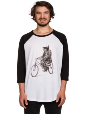 Biker 3/4 Contrast T-Shirt LS