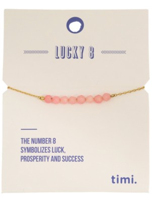 Lucky 8 Stone Gold Bracelet